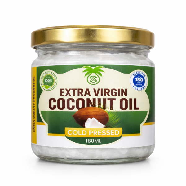 Extra Virgin Coconut Oil Cold Pressed – 180ML (Pure & Natural)
