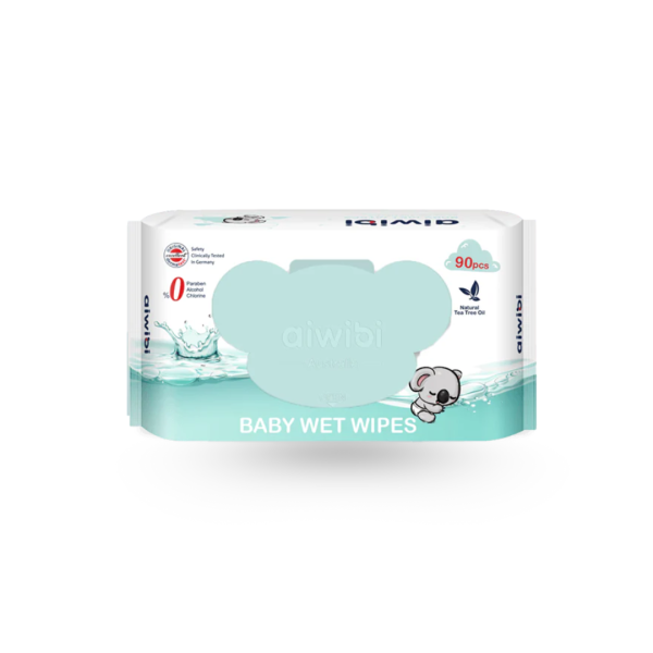 Aiwibi Gentle Soft Tea Tree Oil Baby Wipes 90pcs