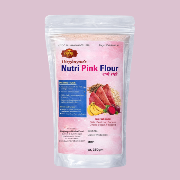 Dirghayau’s Nutri Pink Flour – Healthy Multigrain Beetroot Mix