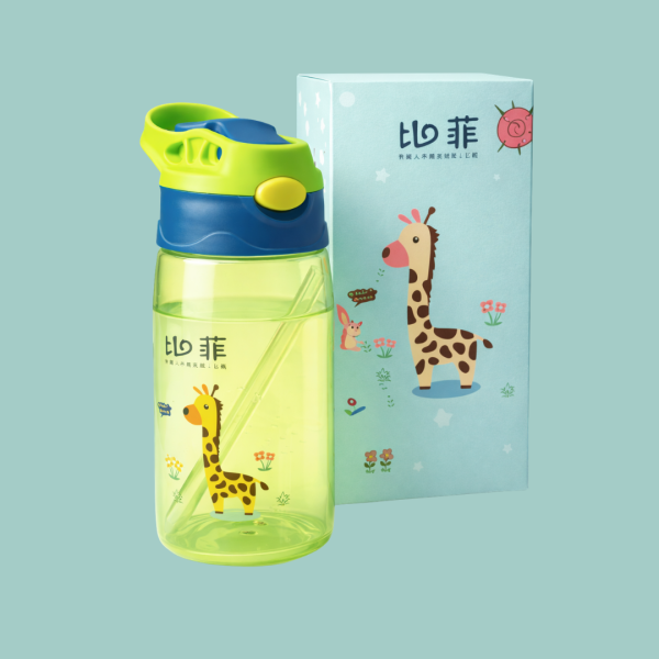 Kids Leakproof Sipper Water Bottle with Straw
